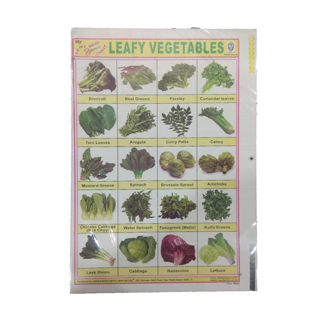 Sticker Chart - Leafy Vegetables