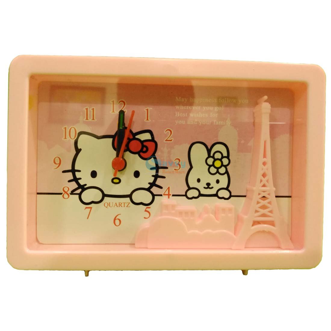 Cute Cartoon Table Alarm Clock, Kids Room Decor SRG5177 - Pink