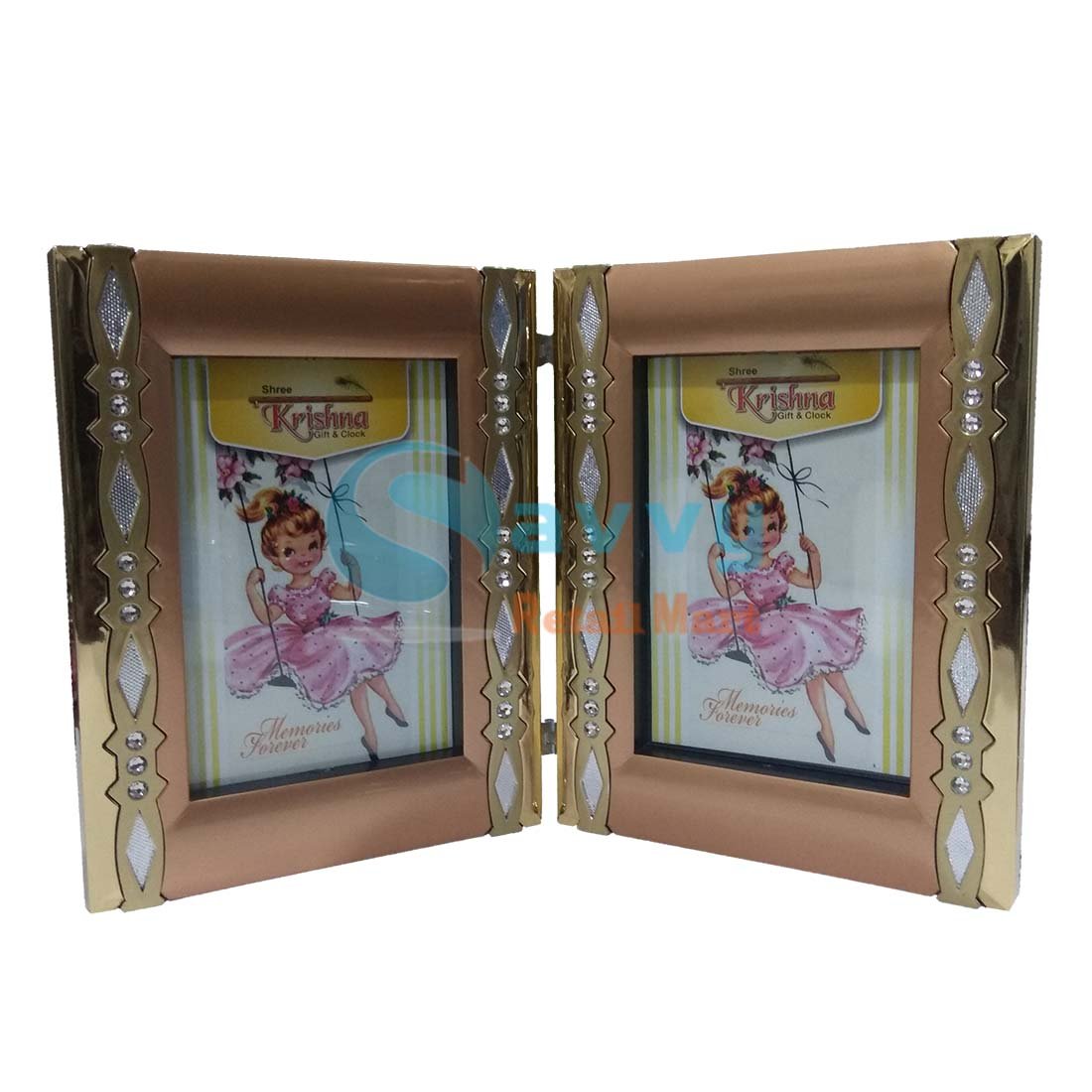 Savvy Double Photo Frame SRG5845 - Gold