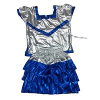 Western Dance Costume for Girls - Blue & Silver SRC6687 - 32